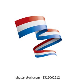 Netherlands flag, vector illustration on a white background