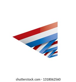 Netherlands flag, vector illustration on a white background