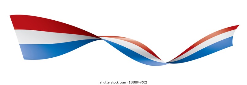 Netherlands flag, vector illustration on a white background