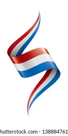 Netherlands flag, vector illustration on a white background