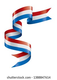 Netherlands flag, vector illustration on a white background