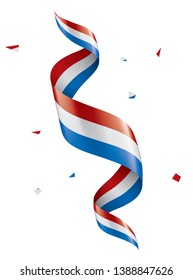 Netherlands flag, vector illustration on a white background