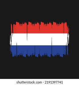 Vector de bandera de los Países Bajos. Bandera nacional