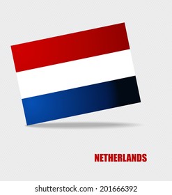 Netherlands, Flags concept design. Vector illustration.