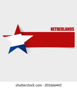 Netherlands, Flags concept design. Vector illustration.