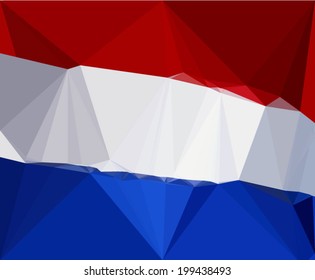 Netherlands flag.Vector Illustration