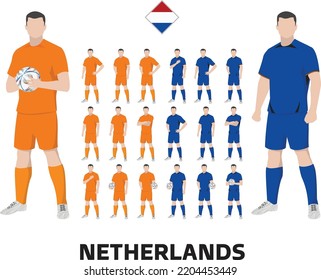 Netherlands Football Team Kit, Home Kit And Away Kit