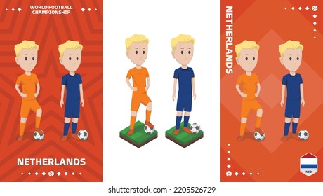 Netherlands Football Team Kit, Home Kit And Away Kit