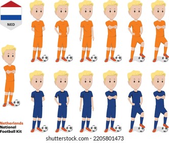 Netherlands Football Team Kit, Home Kit And Away Kit