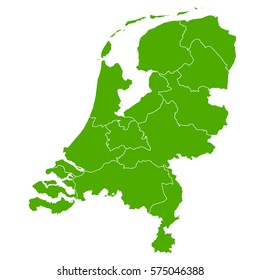netherlands green map
