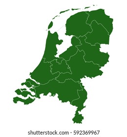 netherlands green map