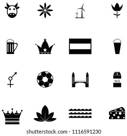 netherlands icon set