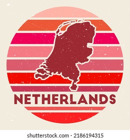 Netherlands Logo Sign Map Country Colored Stock Vector (Royalty Free ...