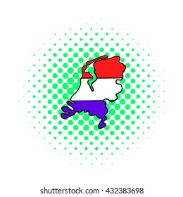 Netherlands map icon
