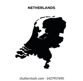 Netherlands map icon vector illustration