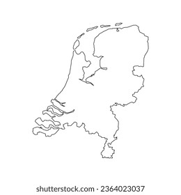 Netherlands map icon vector illustration design