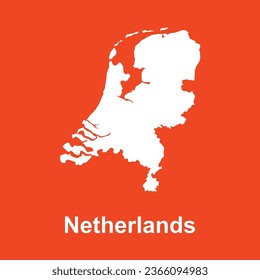 Netherlands map icon vector illustration design