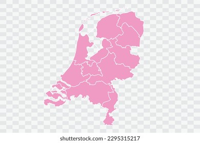 Netherlands Map pink Color Background quality files png
