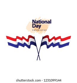 Netherlands National Day Celebration Vector Template Design Illustration