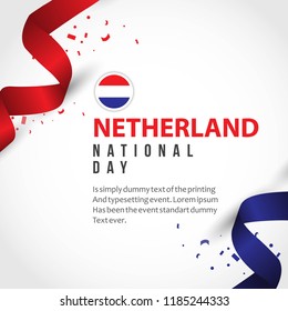 Netherlands National Day Vector Template Design Illustration