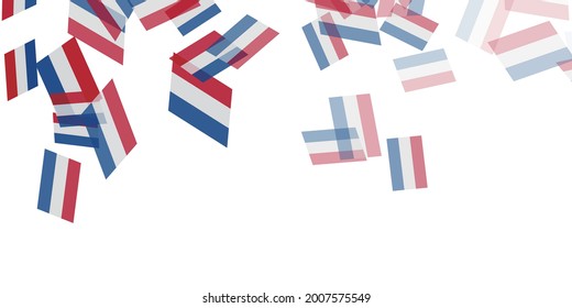 Netherlands National flag sky background 