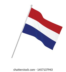 Netherlands national flag. vector illustration