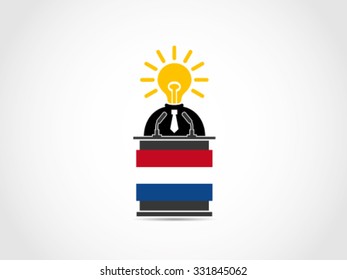 Netherlands Podium Bright Full Agenda Politician