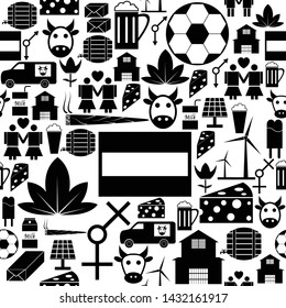 netherlands seamless pattern background icon.