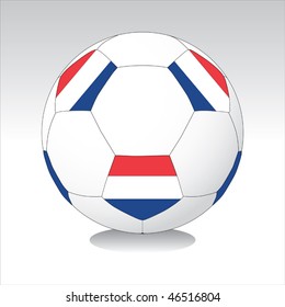 Netherlands soccer ball vector