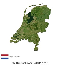 Netherlands Topography Country  Map Vector
