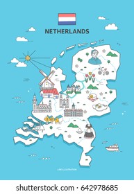 Netherlands Travel Landmark Collection