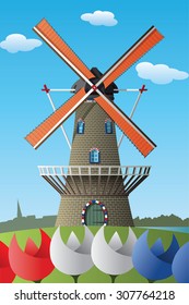 Netherlands windmill