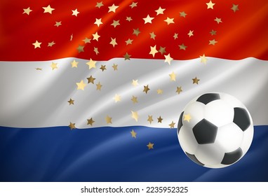 Netherlands is the winner of the game. 3d vector concept
