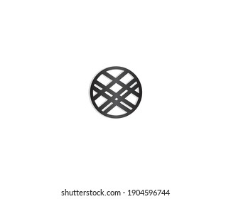 diseño del logotipo de concepto de redes y círculos de línea