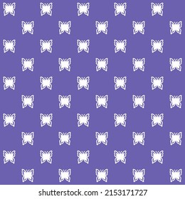 Netting abstract seamless pattern with butterflys. Cute grid Y2K background. Nostalgic 2000s vector print. Retro girly lattice backdrop 1990s style