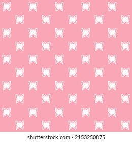 Netting abstract seamless pattern with butterflys. Cute grid Y2K background. Nostalgic 2000s vector print. Retro girly lattice backdrop 1990s style