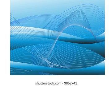 neteo sobre el vector de la serie azul