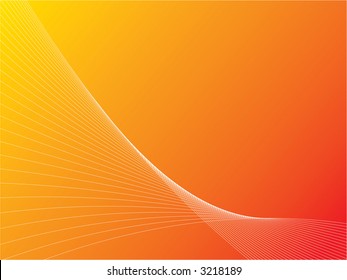 Netting over orange gradient background (Vector)