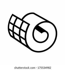 Netting Roll Icon Branding Identity Corporate Vector Logo Design Template Isolated On A White Background