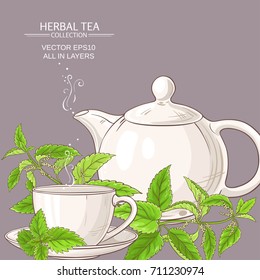 nettle tea illustration
