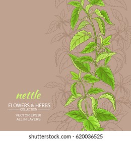 nettle vector background