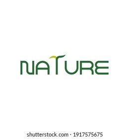 NETURE letter logo design vector