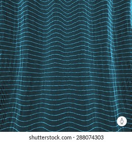 Network abstract background. 3d technology vector illustration. Can be used for banner, flyer, book cover, poster, web banners.
