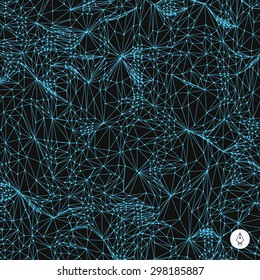 Network abstract background. 3d technology vector illustration. Can be used for banner, flyer, book cover, poster, web banners. 