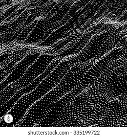 Network abstract background. 3d technology vector illustration. 