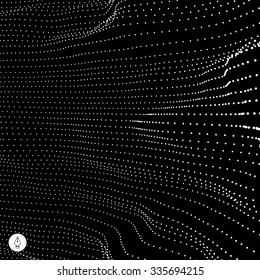Network abstract background. 3d technology vector illustration. 
