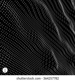 Network abstract background. 3d technology vector illustration. 