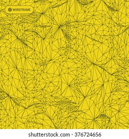 Network abstract background. 3d technology vector illustration. 
