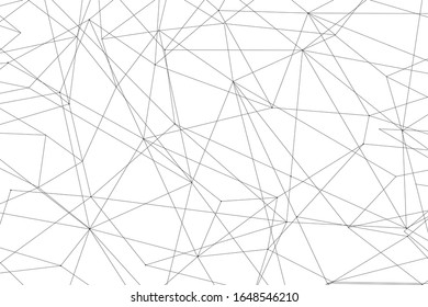 Conexión abstracta de red aislada en fondo blanco.Fondo tecnológico de red con puntos y líneas para el fondo y diseño de ai. Concepto abstracto moderno.Ilustración vectorial de la tecnología de red