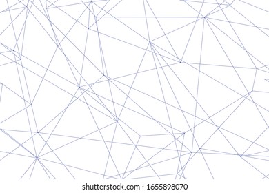 Network abstract connection isolated on white background.Network technology background with dots and lines for backdrop and ai design. Modern abstract concept.Vector illustration of network technology